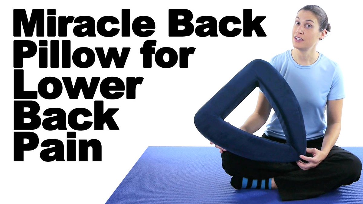 AskDoctorJo's tweet photo. The Miracle Back Pillow is uniquely shaped to help relieve lower back pain. Check it out: https://t.co/ib5x9kpE3E https://t.co/uxbEzfdpTf