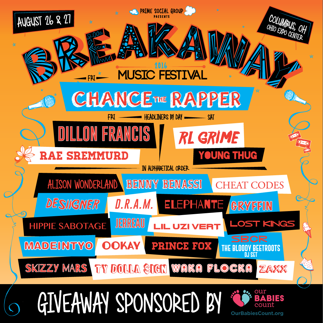 Last giveaway of the year!

RETWEET + FOLLOW <a href="/ourbabiescount/">Our Babies Count</a> x <a href="/BreakawayFest/">Breakaway Festival</a> for a chance to win a 2-day pass!