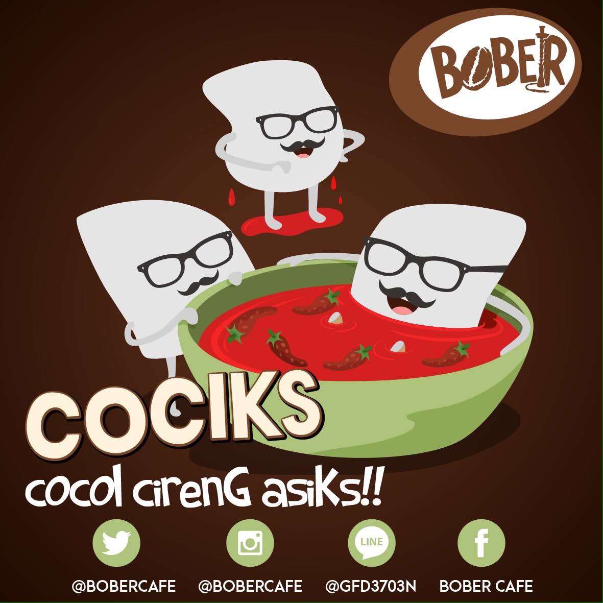 BoberCafe's tweet photo. Kalau mampir ke Bober sekalian icip #BoberMenu baru kita dong yang namanya COCIKS! https://t.co/W7jqZsIaIy