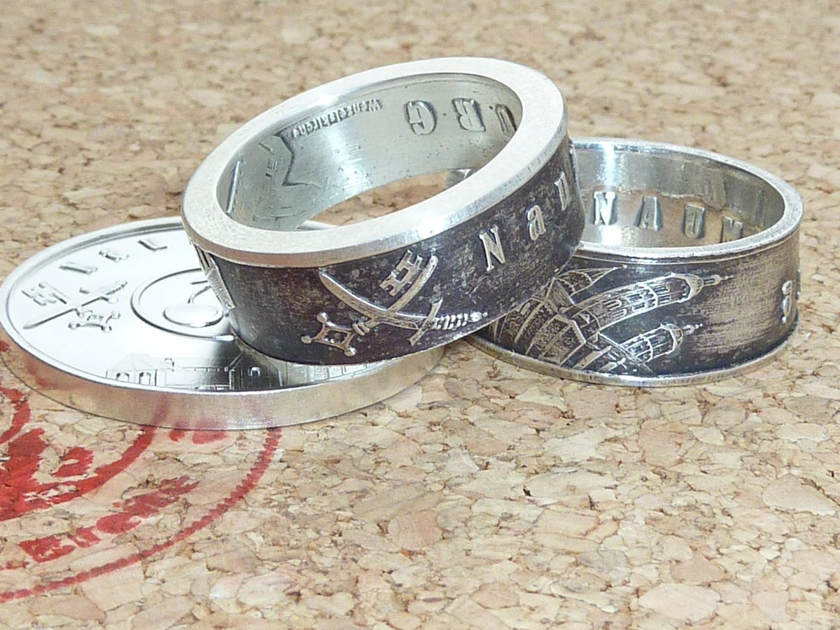 www.muenzenringe hat herrliche #Ringe aus #Naumburg #silver #coin #schmuck #jewelry #beauty #cool #handmade #999