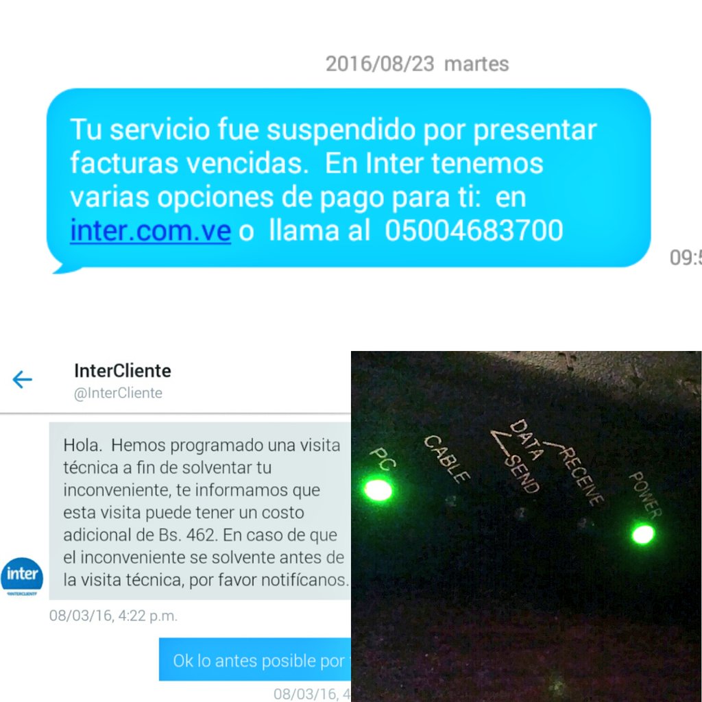 gtorani18's tweet photo. 24 días sin servicio y hoy @Intercable_Vzla avisa q suspendieron el servicio x no pagar factura @quepasaenmgta https://t.co/9ZN6wU100N