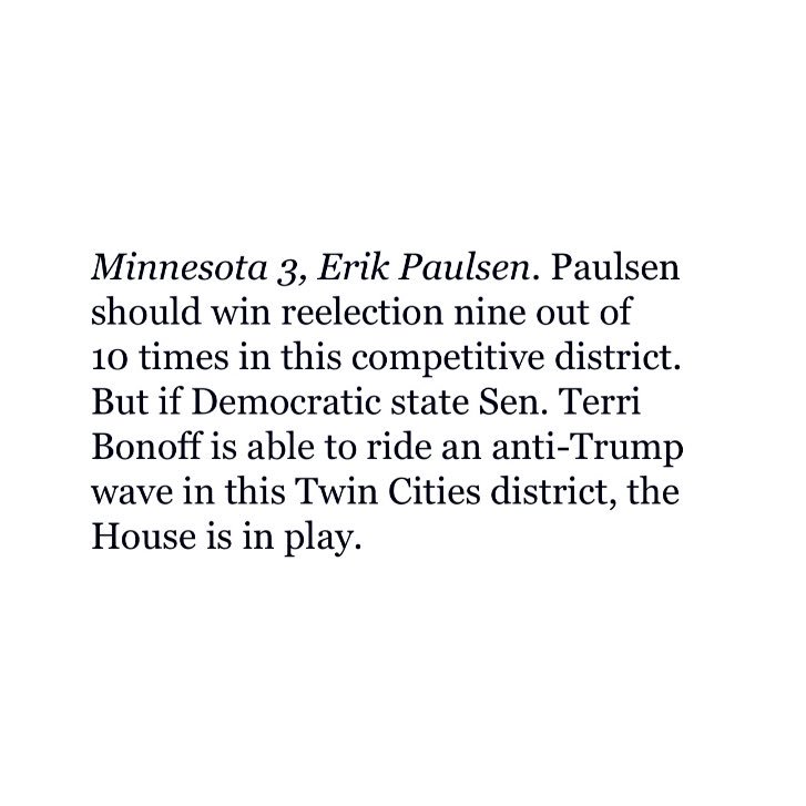 DemcastMN's tweet photo. Watch these races...

#HouseWave 🇺🇸

#MN02 #AngieCraig
#MN03 #TerriBonoff

#ImWithThem ✊🏼

https://t.co/id16jtKu7d https://t.co/PF3TrTkcU8
