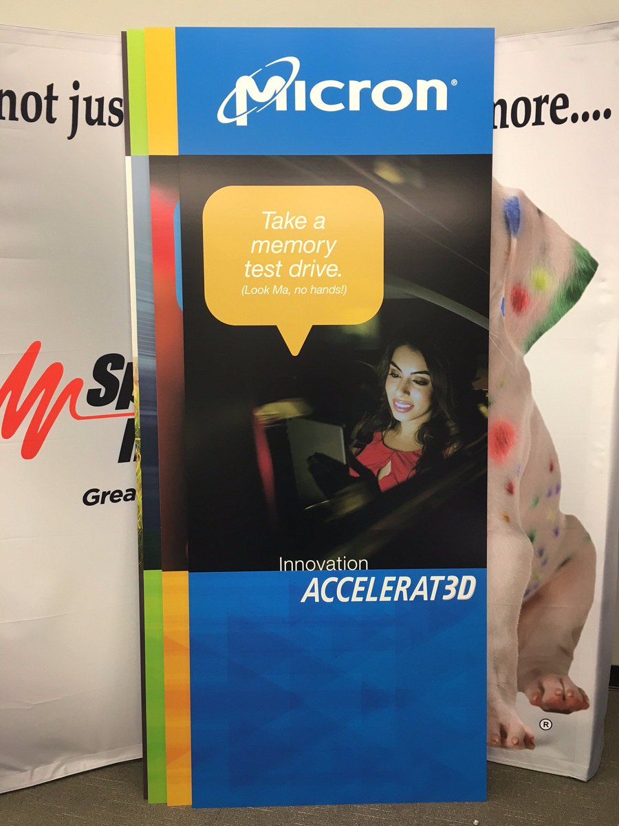 SpeedProSantaCl's tweet image. Such a pleasure working with #Micron! Looking to show off your company? Give us a call! #Speedpro #Printing #Signs