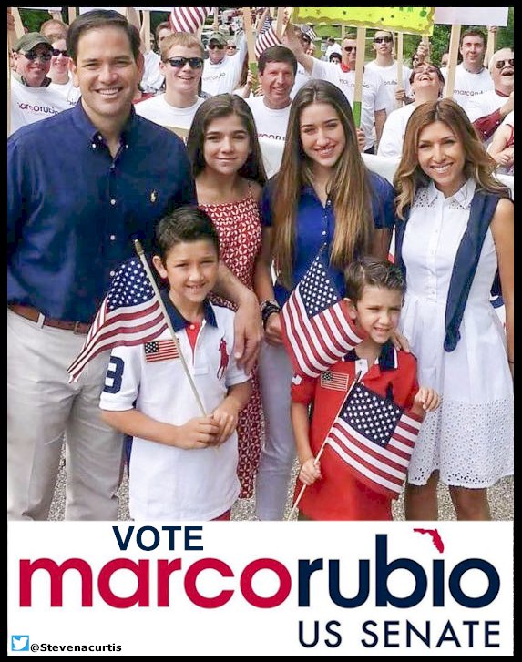 Marco Rubio with his family
