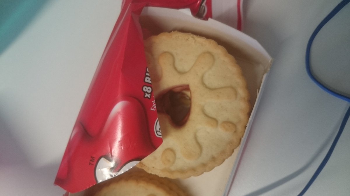 TobyHolleran's tweet photo. Incredible scenes in the @AmpereAnalysis office as our Jammy Dodgers seem a bit... Dodgy... #Jamless @BBCoVIP https://t.co/qQg6B6wOWK