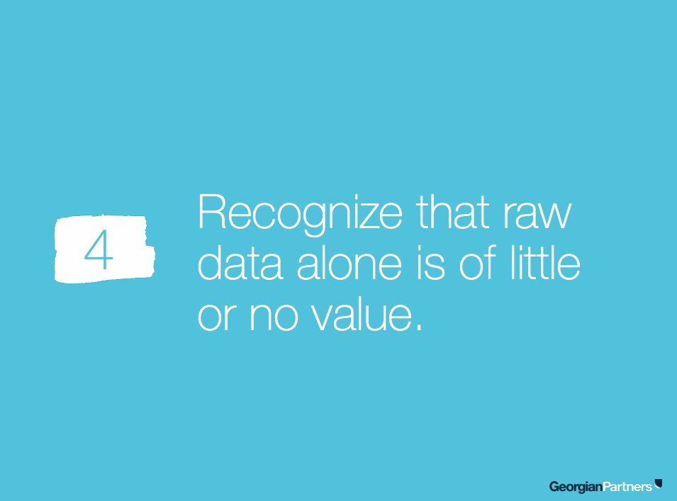 Georgian_io's tweet image. "Recognize that raw data alone is of little or no value" 11 Principles of Applied Analytics gptrs.vc/2bWl2PA