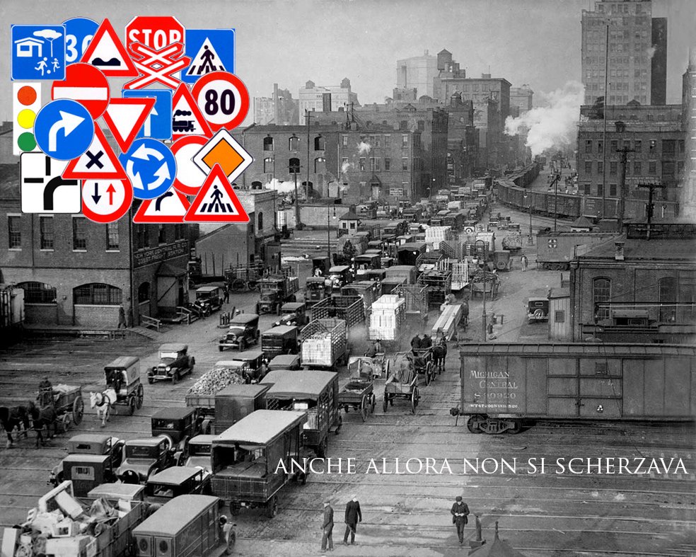 motomorphosis's tweet photo. Se durante trovate traffico non lamentatevi, guardate questa foto dei primi anni del secolo scorso. https://t.co/YWOcJVHxZ3