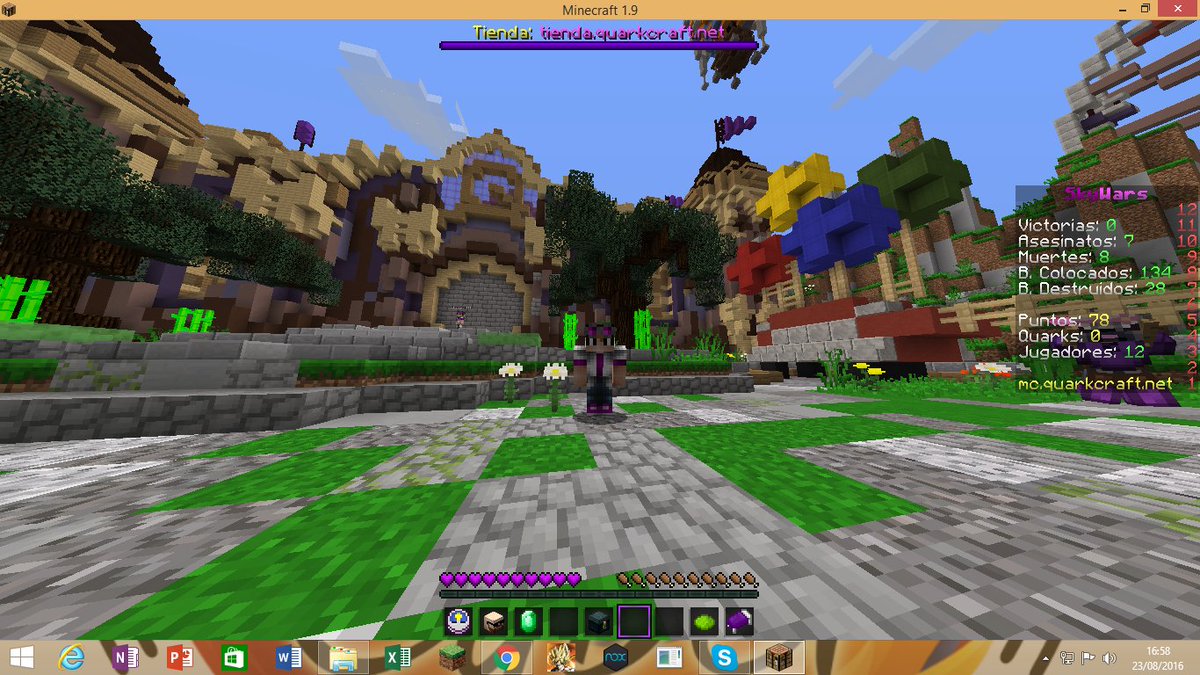 marconet7's tweet image. @QuarkCraft aqui probando su pack de texturas XD