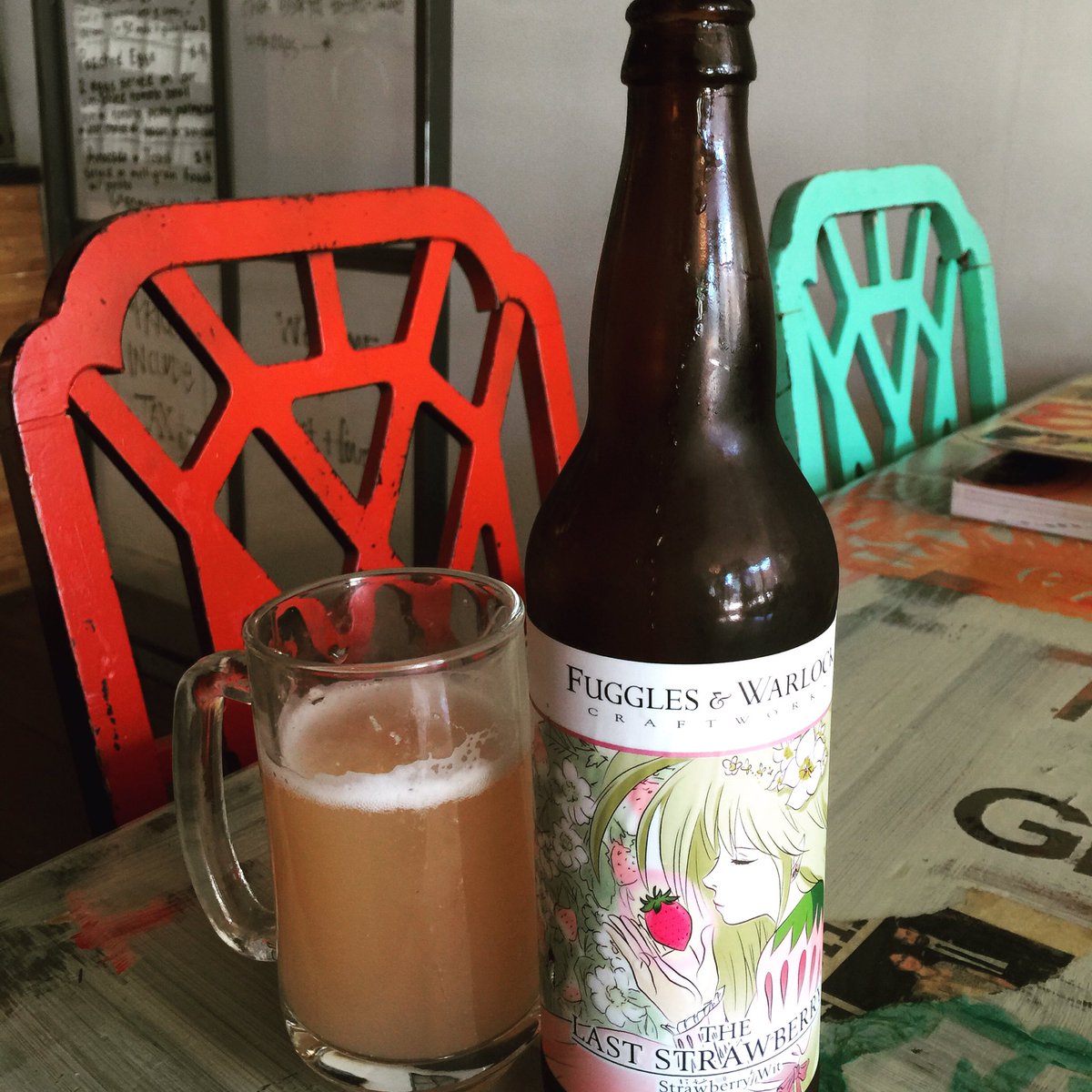 BEER TIME~~~!
Now selling strawberry beer!!