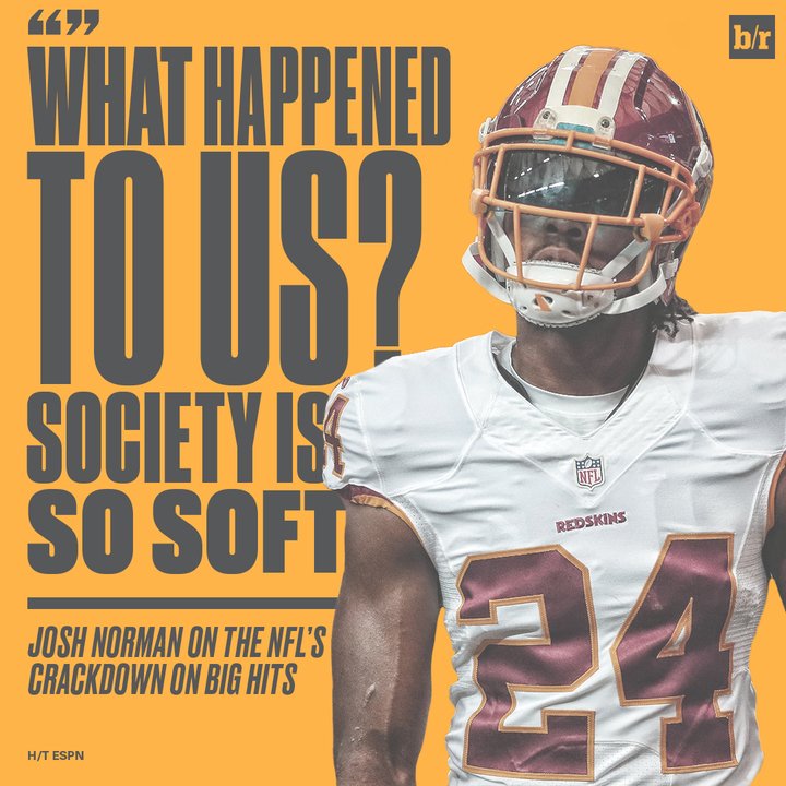 BleacherReport's tweet photo. Josh Norman wants to keep the hits coming 💢 https://t.co/YAjKQx2CKg