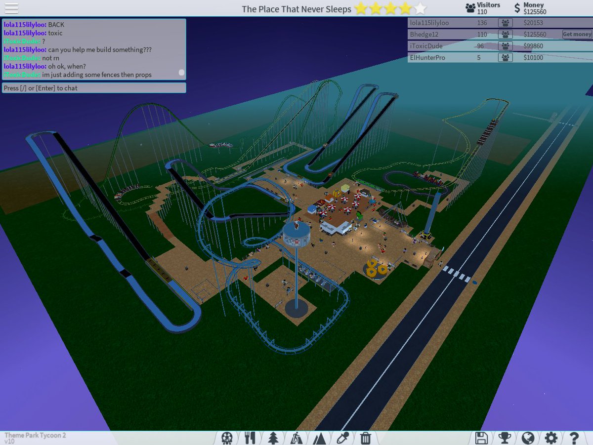 theme park tycoon 2 ideas easy