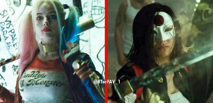 REQUESTED 
RT for Harley Quinn 
LIKE fot Katana