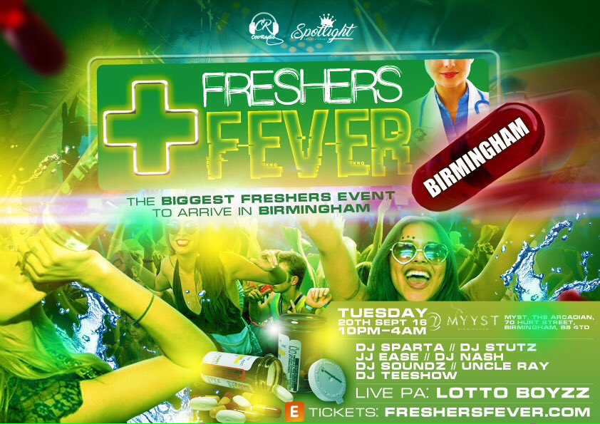 DJStutz_'s tweet photo. #FreshersFever - Birms https://t.co/B3aMm8ln9w