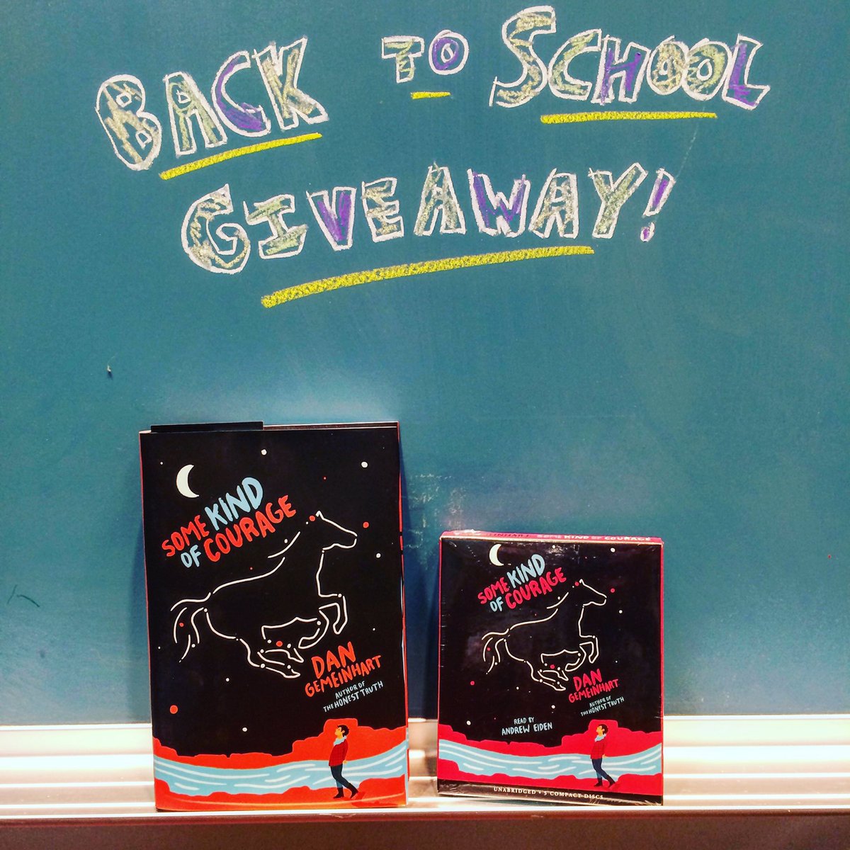 DanGemeinhart's tweet photo. Another giveaway! Teachers/librarians only: RT by Fri 8/26 to win the book AND audiobook for your classroom/school! https://t.co/Nf7p4CqR0r