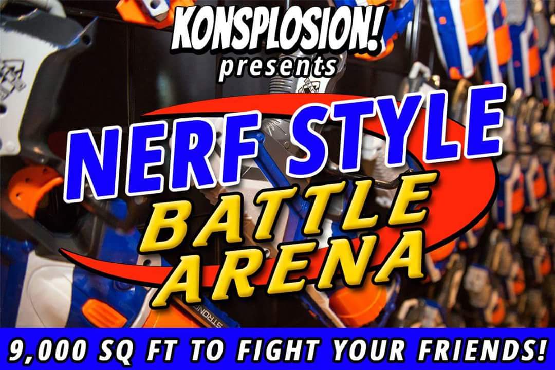 Konsplosion's tweet photo. Nerf arena? Yes please? #Nerf #Konsplosion https://t.co/dIRLGvo2Y7