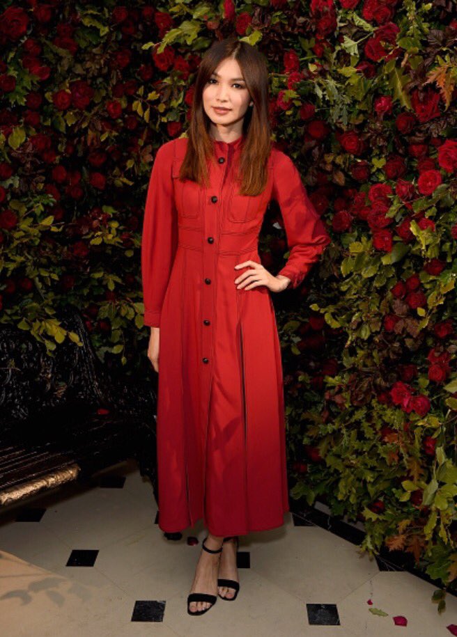 strapless open back dress Gemma Chan 2023 Cannes Film Festival Mermaid Red Carpet Dress main image 1