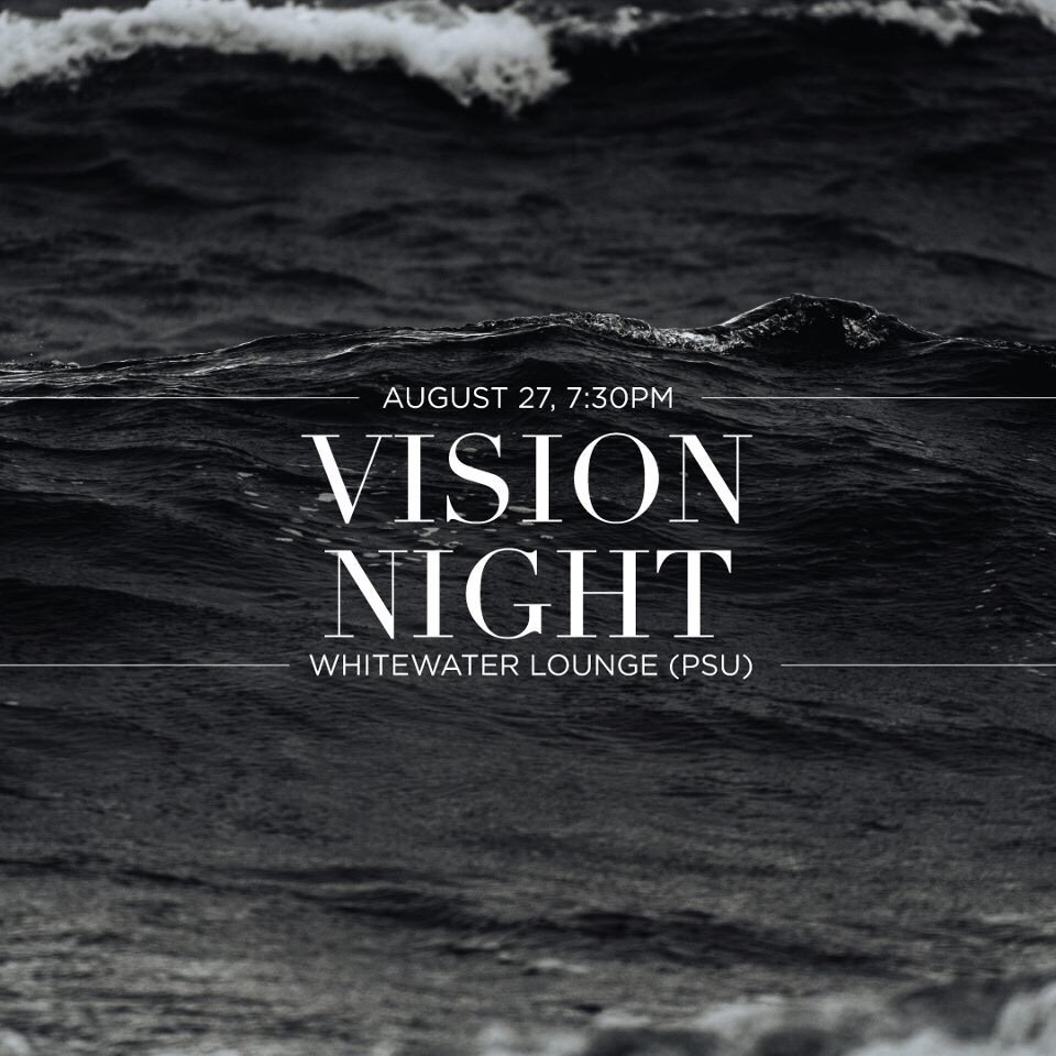 AppStateExt's tweet image. Also this week, join us August 27 7:30PM at Whitewater Lounge in the PSU for Vision Night.