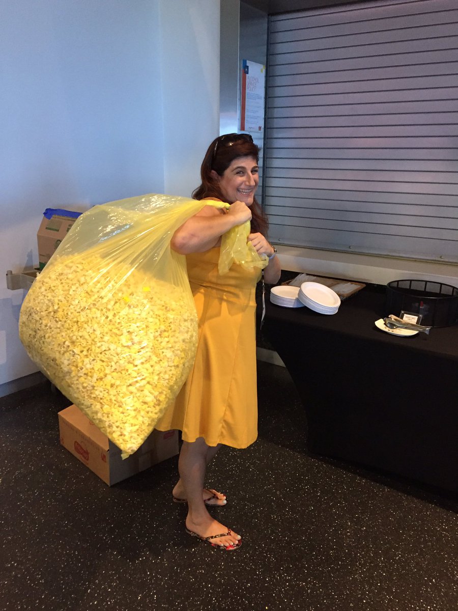 rachelterman's tweet image. Who&apos;s ready for some popcorn?? #technight2016 #technightattheballpark