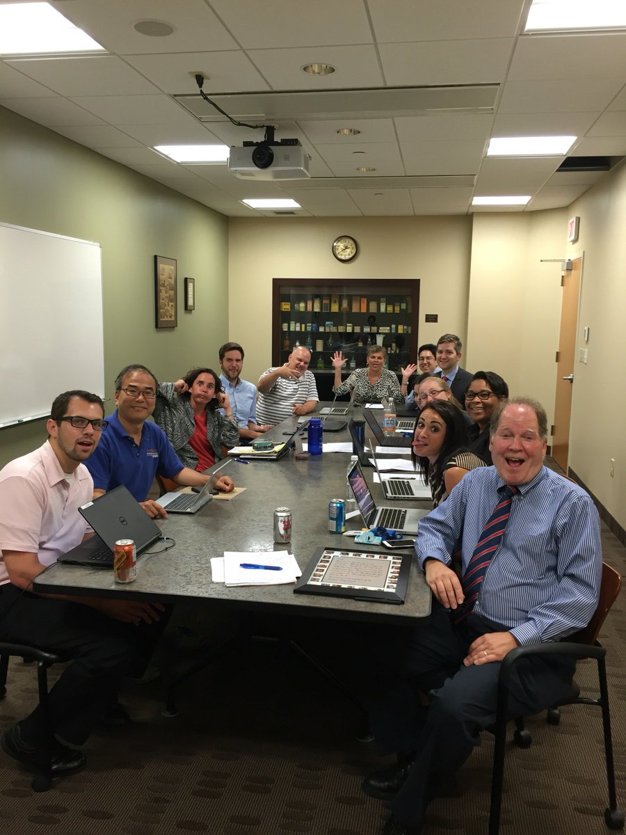 WNE_DPP's tweet photo. Dr. Zimmermann's last official department meeting as chair, featuring the first documented @WNE_DPP selfie! https://t.co/vqKbAZMHAH