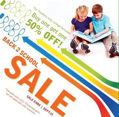 univoptometry's tweet photo. New glasses will go perfectly with your student's 1st day of school outfit! Come in or call today! 50%OFF 2nd Pair!! https://t.co/QkcLjXR7kE