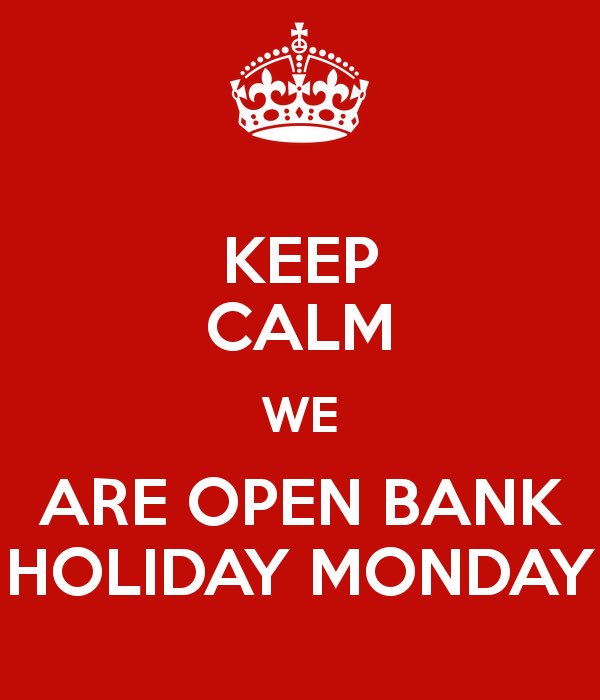 August 2019 Bank Holiday Opening Hours At UKAA.