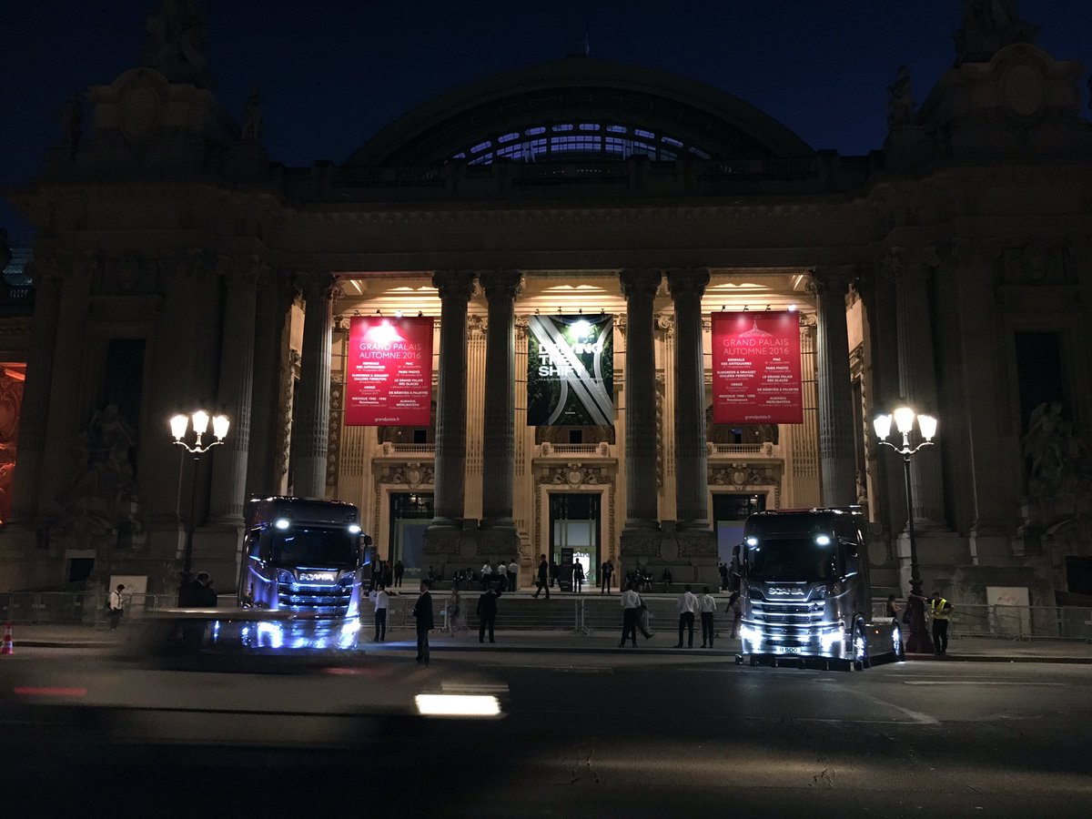 Goodnight from us in Paris. And welcome to the new member of our family #NextGenScania