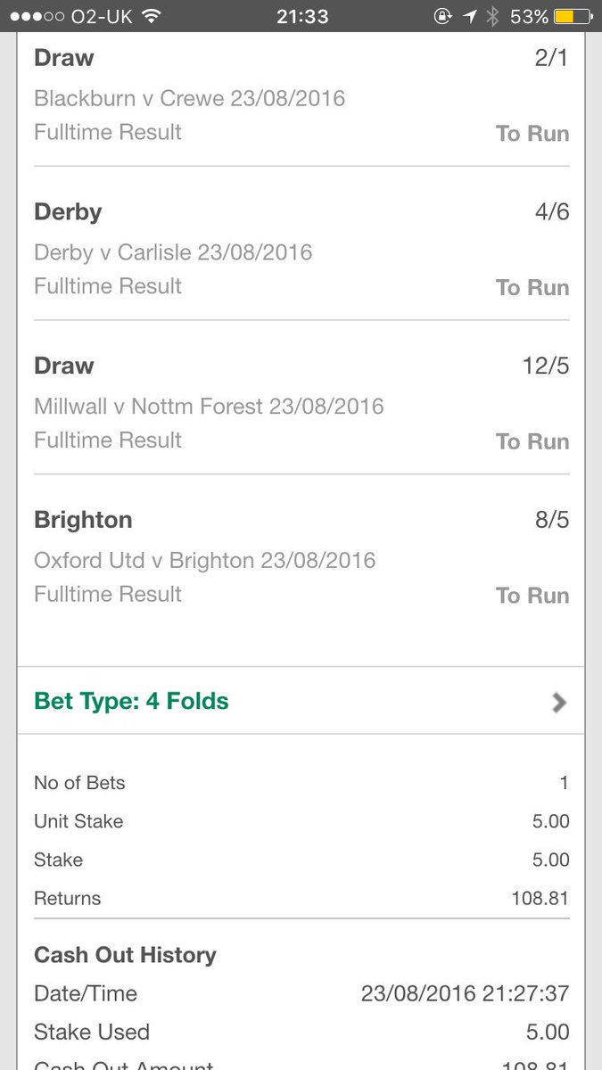 MovesLikeAtter's tweet photo. @Upper90Tips cheeky side bet, cashed out before forest went 2-1 up 😝 https://t.co/BnvVhwbr5e