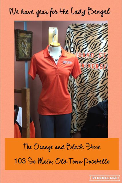GoOrangeBlack's tweet photo. We have Bengal gear for the ladies, and at affordable prices too. @ISUBengals @IdahoStateAlum #goisu #idahostate https://t.co/1eZmHOaX5G