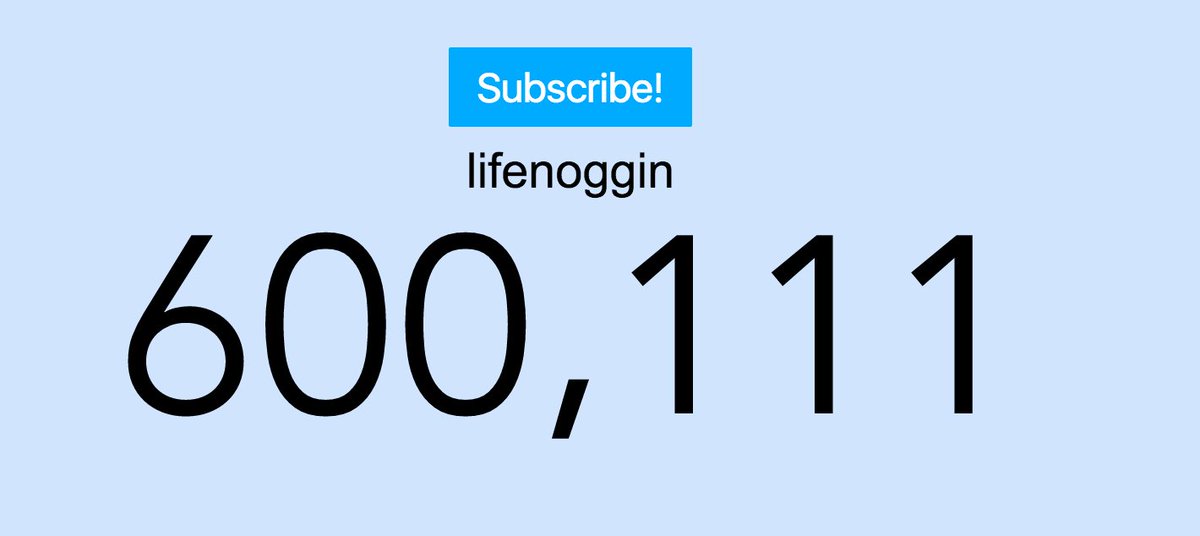 Sreowith's tweet photo. @LifeNoggin 600K ON YOUTUBE!!!!!!! https://t.co/Mlz0oL8e6C