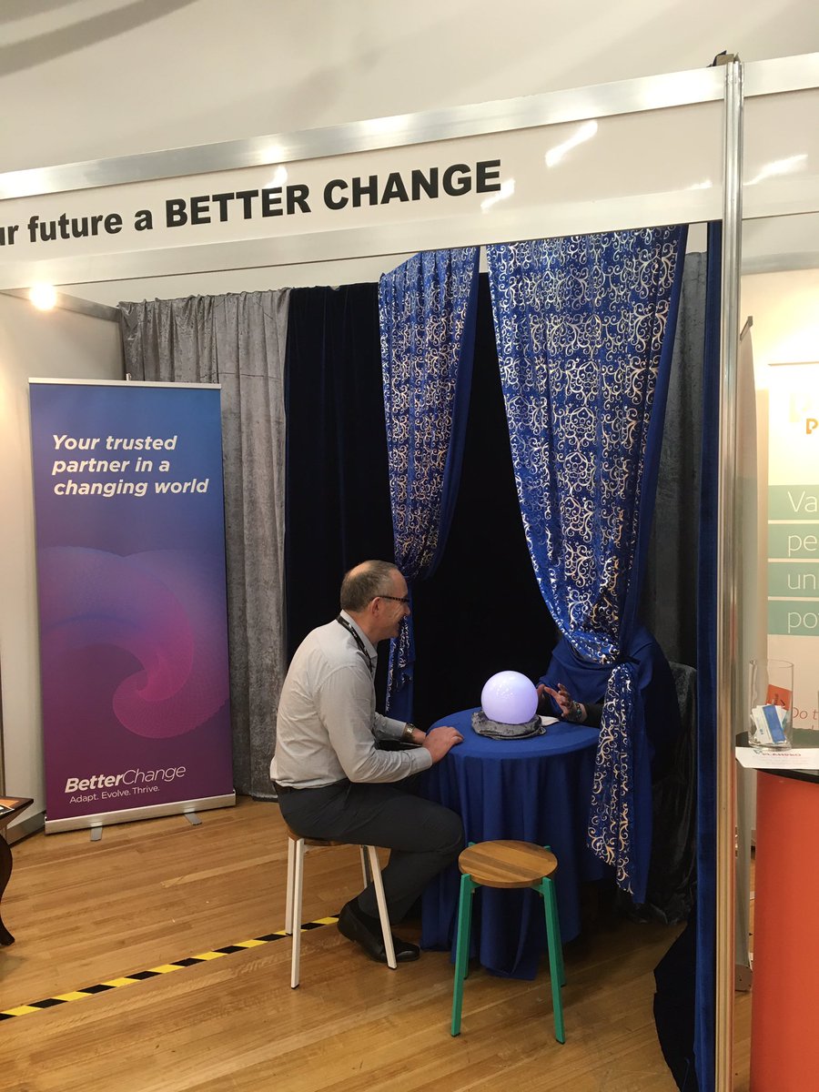 Come on over to #betterchange fun with a fortune teller