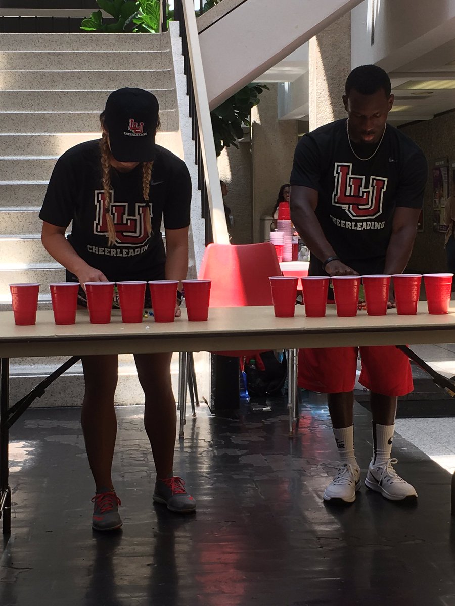 LamarUCheer's tweet photo. We absolutely loved Cardinal Minute to Win it today! #BigRedTakeOff https://t.co/Pls5GhHFL4