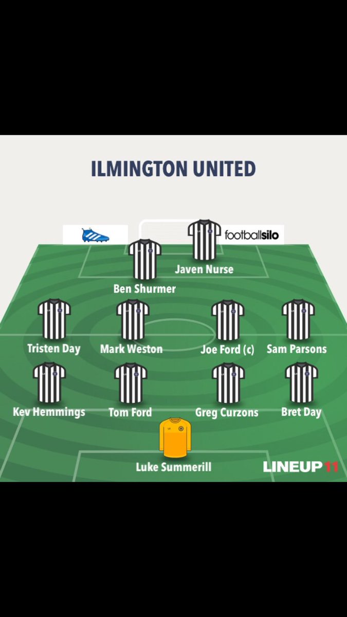 FcIlmington's tweet photo. Start 11 vs Blockley tonight, Subs: Josh Summerill, Liam Cantwell, Josh Hutt &amp; Mark Boydell https://t.co/rr0W3lRIjG