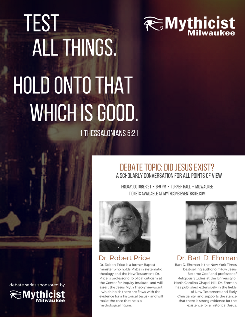 MythinformedMKE's tweet photo. Make sure to get your tickets today!
https://t.co/XqoYypwmgQ

@BartEhrman @BibleGeekRMP https://t.co/9umLiVcy3i