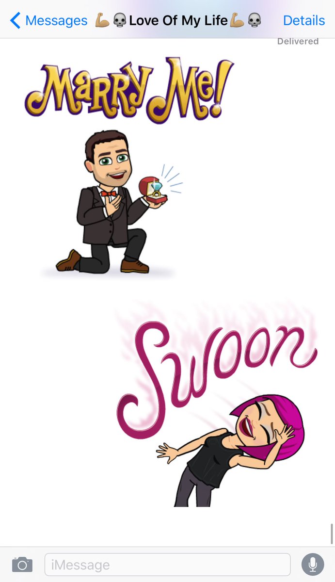 alyssarusch's tweet photo. He's seriously the cutest! ☺️ #weredorks #lovebitmoji #hesallmine https://t.co/dSeKPn9GAi