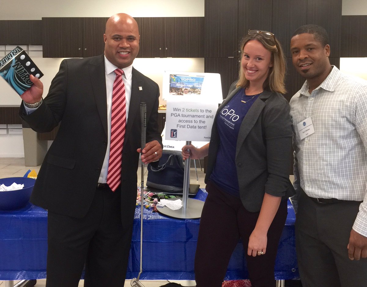 LexiTKC's tweet photo. Congratz to Mr. Jeff Jackson on winning the @PGATOUR tickets at #OneConnect today...Courtesy of #FDyopro @FirstData https://t.co/WSZubbKvt5