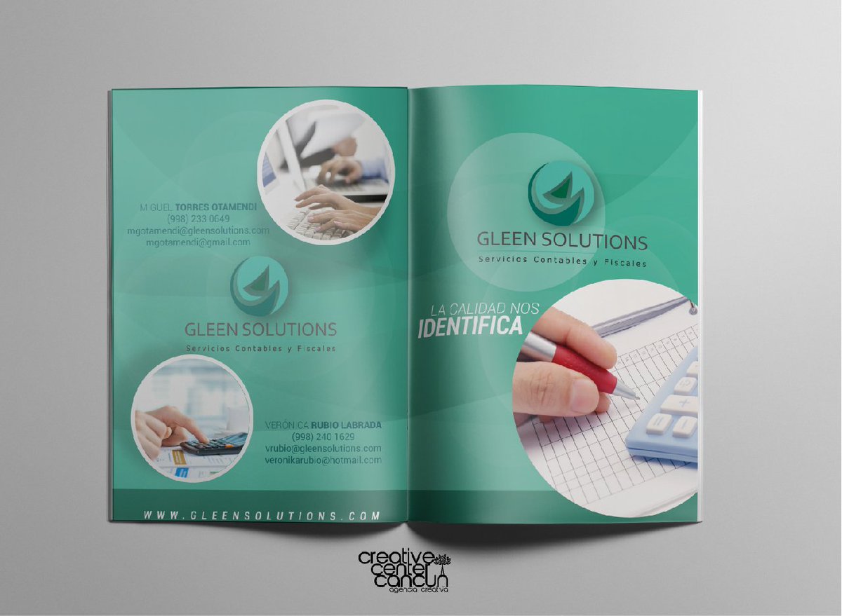creativecenterc's tweet photo. Siempre nos inspiramos para realizar lo mejor para cada cliente, en esta ocasión los Brochures de Gleen Solutions https://t.co/DVAgT7IrKp