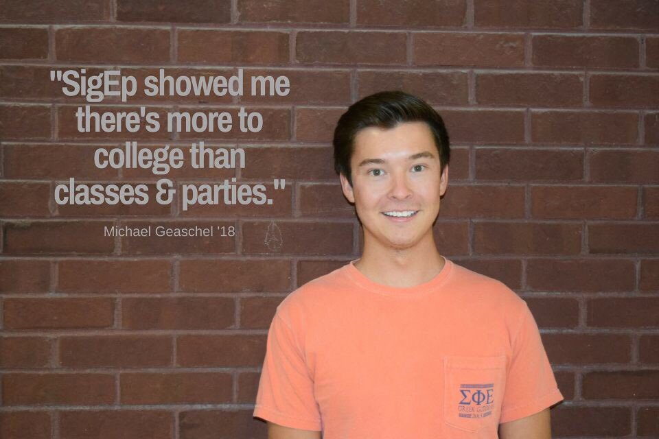 SigEpSIUE's tweet photo. Part of our President's #WhySigEp story. Start your story today, sign up for IFC Recruitment - link in bio. #SIUE20 https://t.co/RjvL1beMtp