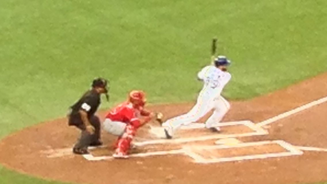 BusinessHostNow's tweet photo. Russell Martin with an RBI single but the @BlueJays are down early. #YYZ https://t.co/N2aGmqkXgX