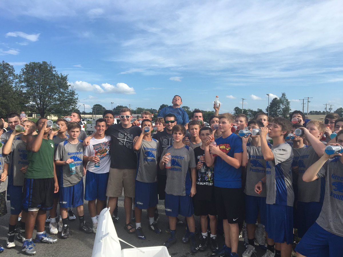 Big thanks to the GB Nazarene Church for bringing us Gatorade today!!