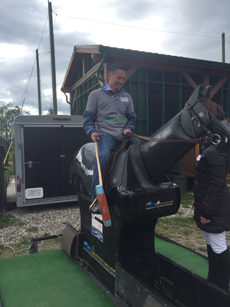 <a href="/AnthonyYu_TD/">Anthony Yu</a> training for his first polo experience <a href="/calgarypoloclub/">Calgary Polo Club</a>