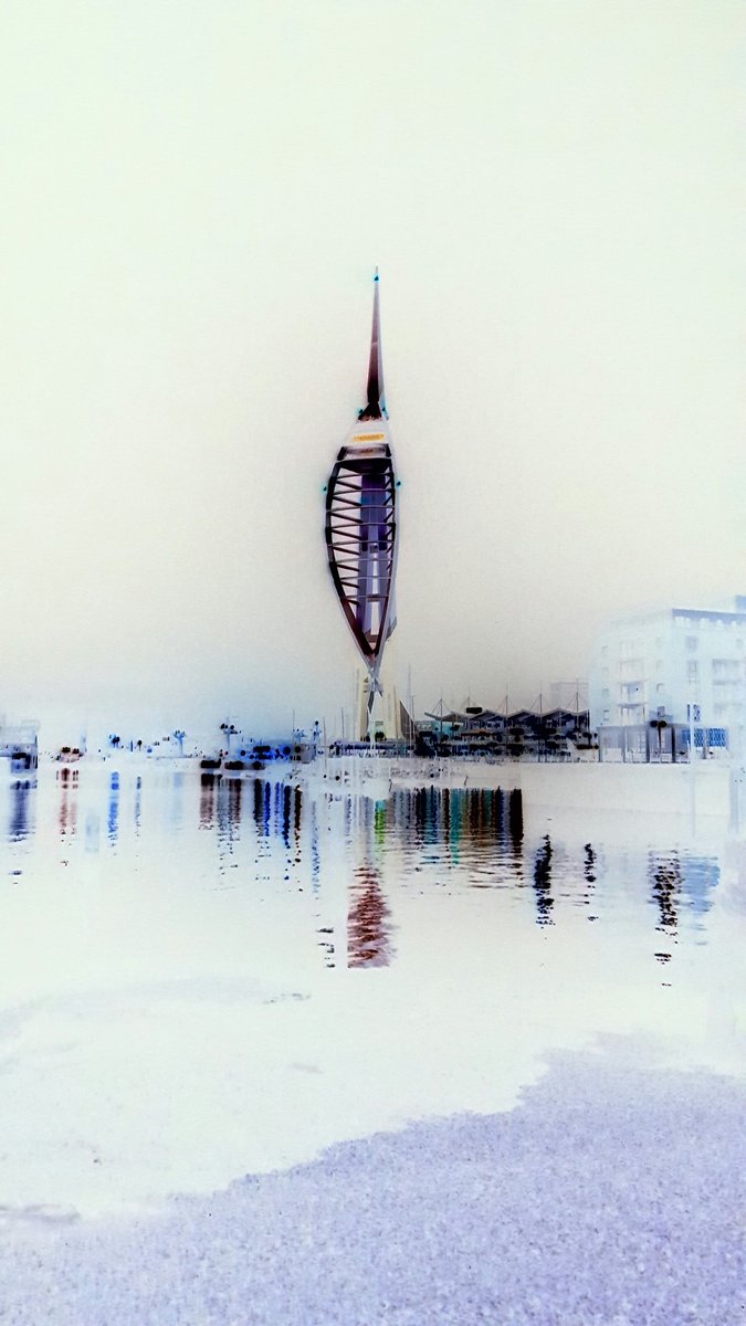 mummy2hanjack's tweet photo. Spinnaker tower tonight.
#negativefilter https://t.co/0MsdOwwuMG