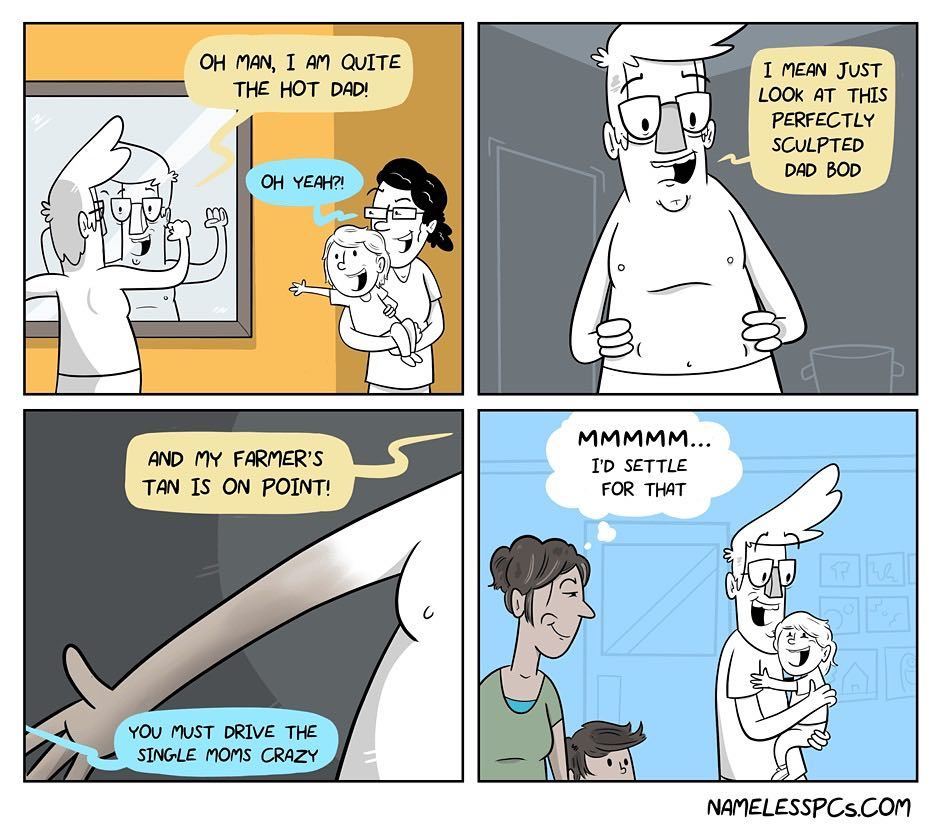 tritbaumber's tweet photo. Hot Dad. (by @namelesspc) #comics #dadbod #hotdad #webcomic #cartoon #webcomics #cartoonst… https://t.co/ad9DrWxJfT https://t.co/eISTWMbsJC