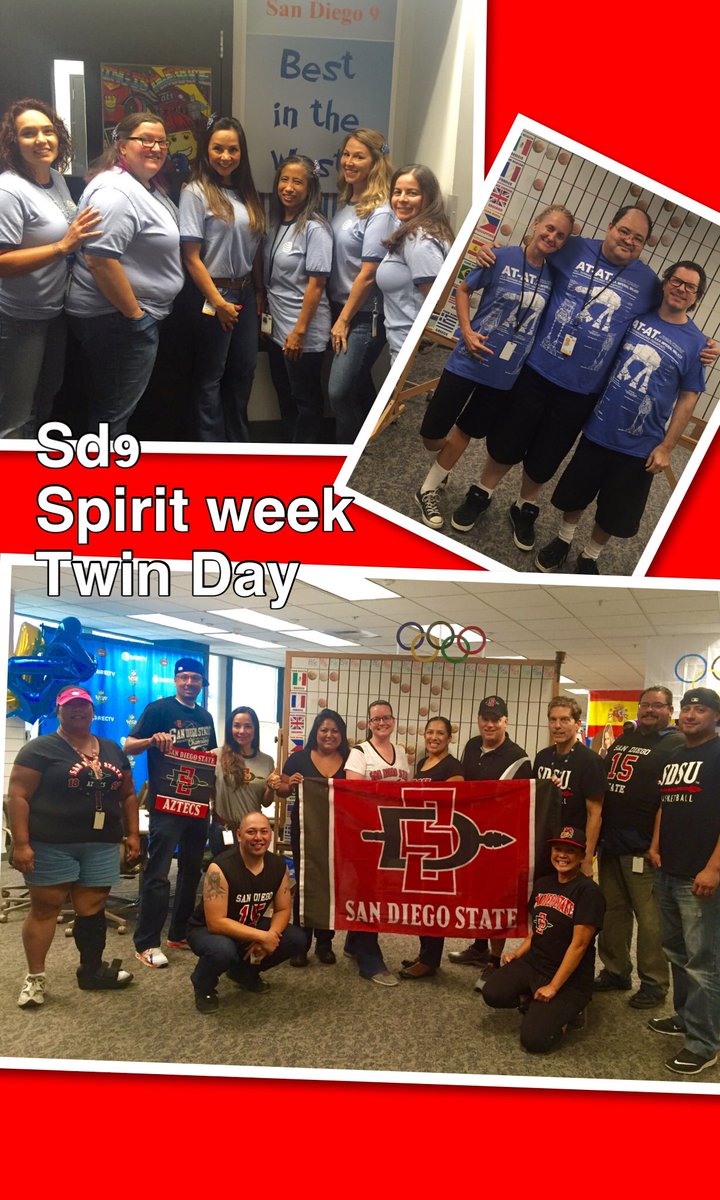 <a href="/attsandiego9/">ATT-San Diego9</a> <a href="/griselg72/">Griselda</a> <a href="/FarraEddie/">Eddie Farra</a> <a href="/giselarod12/">Gisela Rodriguez</a> <a href="/anthonyetuggle/">Anthony E. Tuggle</a>  Spirit Week at Sd9. Twin Day