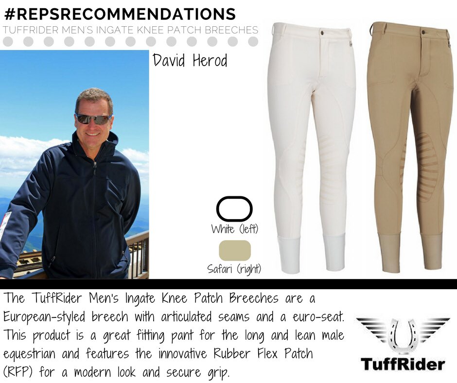 TuffRider_'s tweet photo. Sales rep David Herod's #RepsRecommendations this week: Men's Ingate Knee Patch Breeches! https://t.co/fV0ME72YLY https://t.co/4eV5gUfzSy