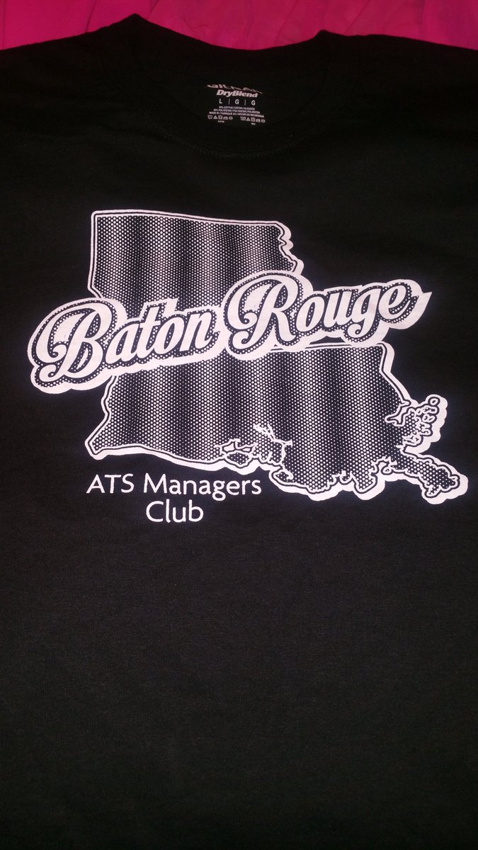 AshleyS_BRCC's tweet photo. Baton Rouge ATS #ManagersClub official t-shirts! We are BR! #unBRoken #LouisianaStrong #LifeAtAtt #SeeYouAtTheTop https://t.co/APTQRvGkWo
