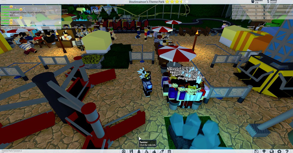 Litozinnamon On Twitter I Probably Imprisoned A Hundred Of - roblox theme park tycoon 2 hacks