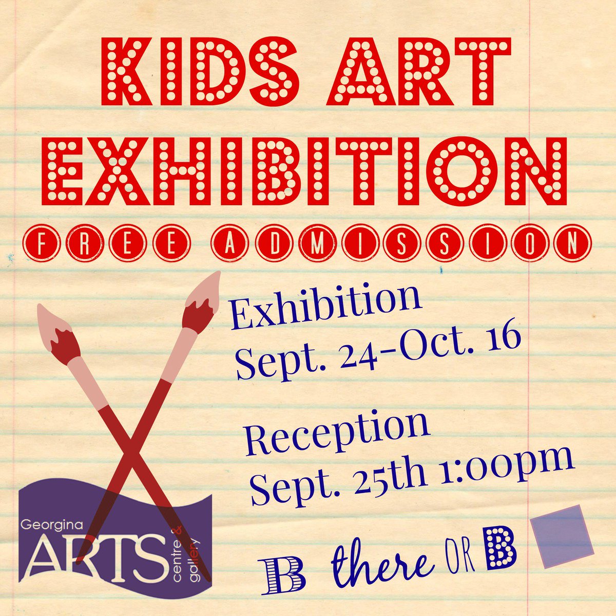 GeorginaArts's tweet photo. See our #art camp #kids #exhibition! #children's masterpieces created this summer FREE ADMISSION! #gacag #Georgina https://t.co/i3ncGw1uW1