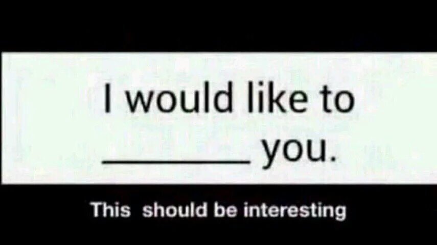 "Really don't wanna do this..

Everybody else is."