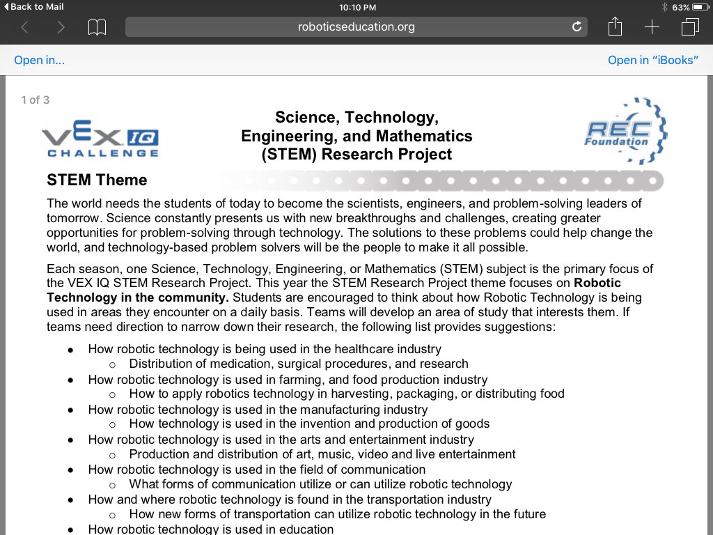 montechssori's tweet image. Finally! Stem research theme for vex IQ crossover!
@VEXRobotics @REC_Foundation
roboticseducation.org/documents/2014…