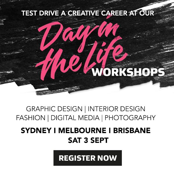 Not sure which area of design you want to study?Register for Day in the life workshops!
bit.ly/2bgw80R